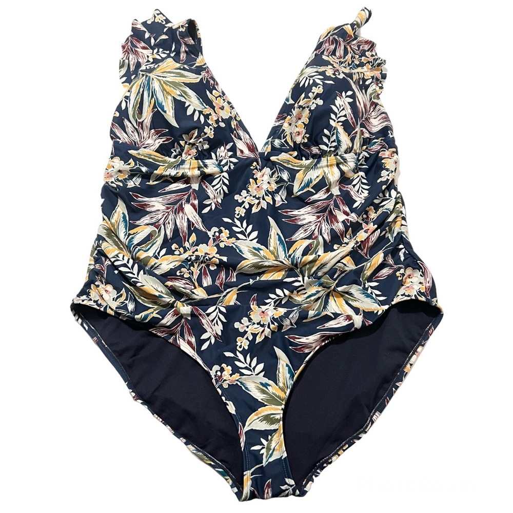 Anne Cole | Floral Tropical Swim One Piece Swimsuit
